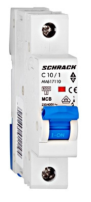 Автоматичний вимикач 10А 1P 6кА, Schrack Technik