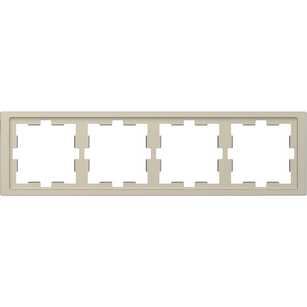 Четырехместная рамка Schneider Electric D-Life MTN4040-6533 сахара