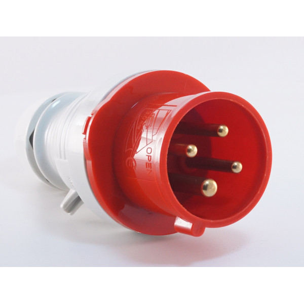 Трехфазный штекер на кабель WALTHER WL210406 (3P+E) 16А 380V IP44 - фото №1