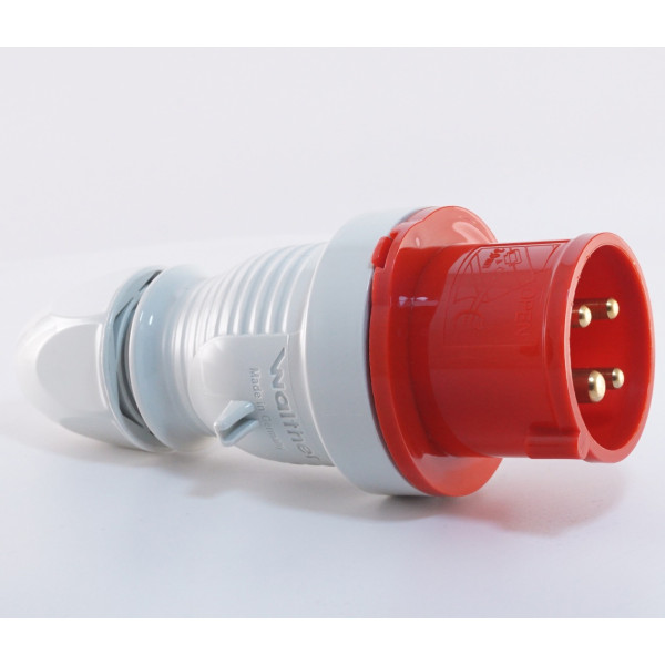 Трехфазный штекер на кабель WALTHER WL210406 (3P+E) 16А 380V IP44 - фото №2