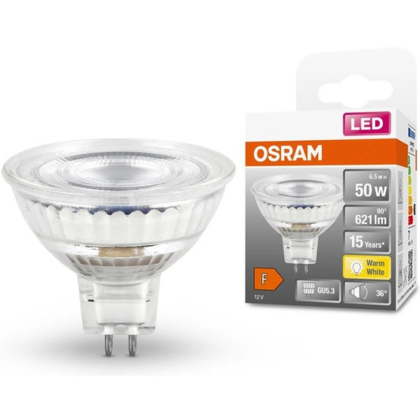 Світлодіодна лампа Osram LED MR16 50 36 8Вт/827 12В GU5.3 6х1 - фото №2