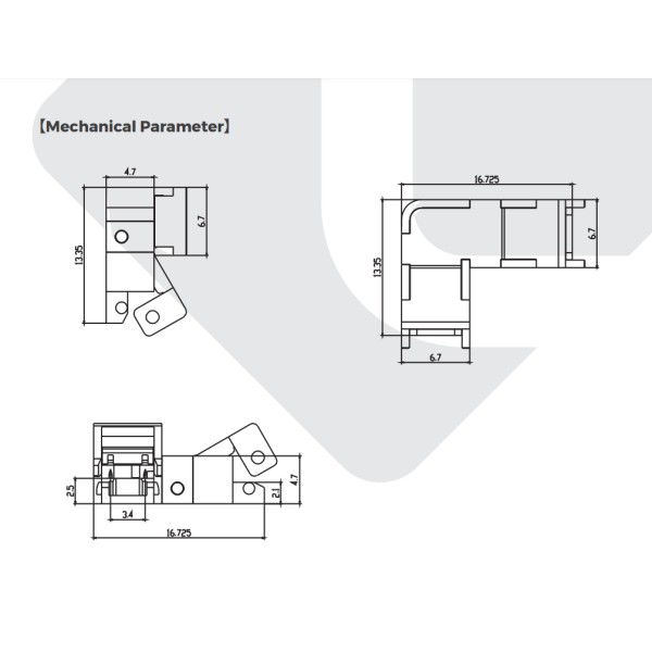 Разъем угловой без спаивания COLORS 5MM-2P (CBBL205-DFTA) - фото №3