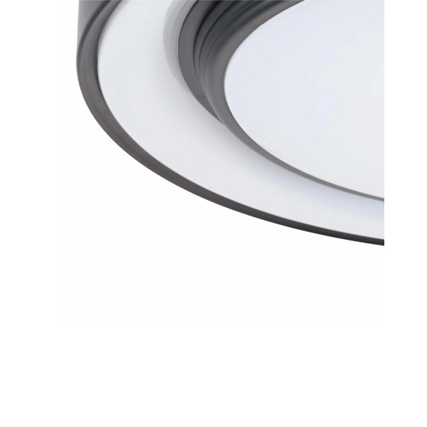 Люстра із пультом світлодіодна, стельовий світильник Goldlux 326690 Zygmunt 40 Led 1x48W 3000K-6000K 5300Lm IP44 Bk - фото №3