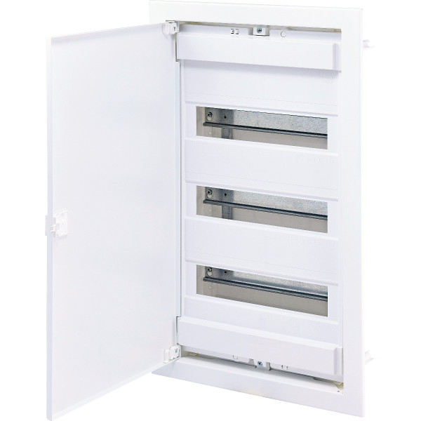 Металопластиковий електрощит ETI 001101027 ECG42 36+6 М з металевими білими дверцятами