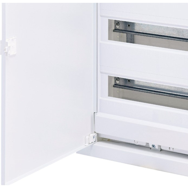 Металопластиковий електрощит ETI 001101027 ECG42 36+6 М з металевими білими дверцятами - фото №3