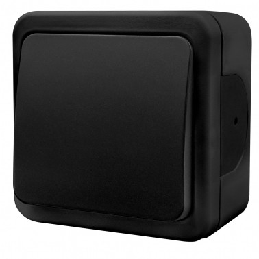 Накладний 1-кл вимикач NE-AD MULTIMA 92-53-01 чорний