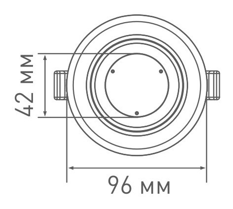 Круглий вологостійкий світильник Maxus SDL 3-step 9Вт 3000/4100K (1-MAX-01-3-SDL-09-C) - фото №5