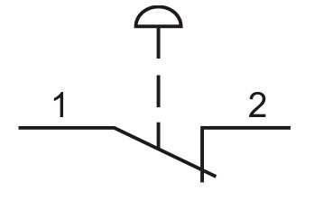Одномісний пост керування Promfactor FP5-BOX1W5 з кнопкою-грибком "STOP" - фото №1