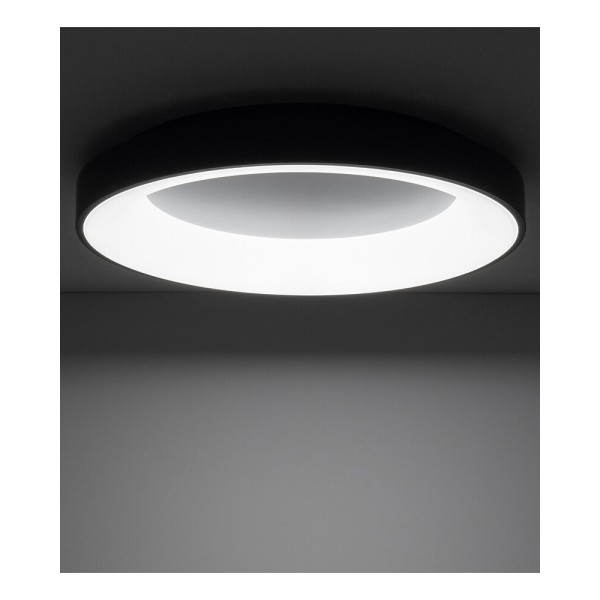 Потолочный светильник Nowodvorski 11212 Nikki Round LED 1x60W 4000K 5400Lm IP20 черный - фото №1