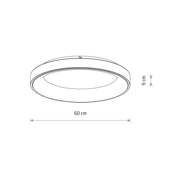 Потолочный светильник Nowodvorski 11212 Nikki Round LED 1x60W 4000K 5400Lm IP20 черный - фото №4