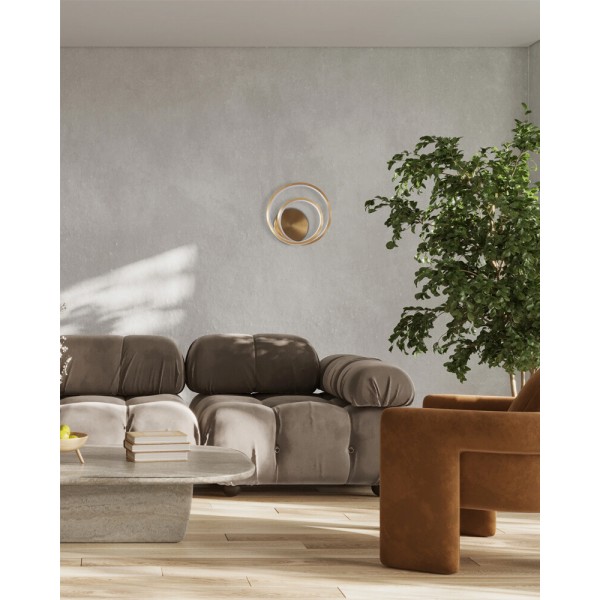 Бра, настенный светильник Goldlux 336705 Zefira LED 1x14W 4000K 2100Lm IP20 золотой - фото №1