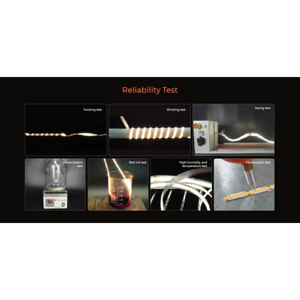 LED стрічка COLORS COB-24V-IP20 7.2W 605Lm 3000K 5м (DRF6-24V-8mm-WW) - фото №7