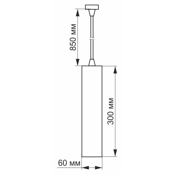 Підвісний трековий світильник Videx 10Вт 4100K (VL-ST-10034B) чорний - фото №2