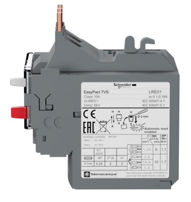 Тепловое реле Schneider Electric LRE04 Е 0,4-0,63A - фото №4