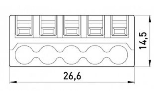 Клеммник E.Next e.lc.pro.pl.5 с нажимным рычагом - фото №1