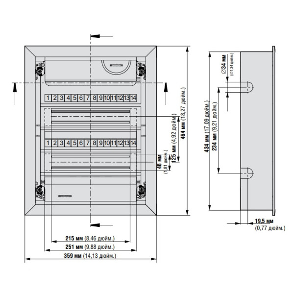 Щит Eaton Moeller KLV-24UPS-F - фото №6