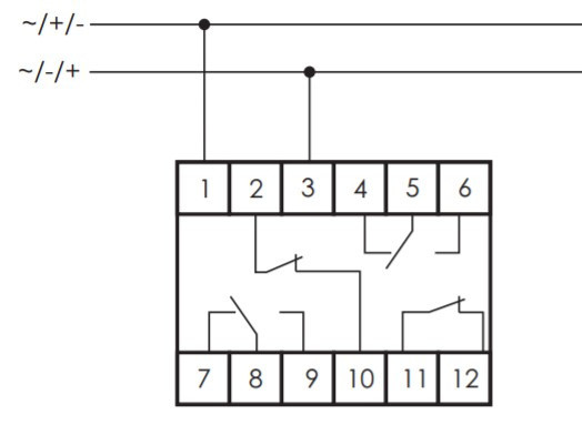 Допоміжне реле F&F PK-4PR-230V - фото №1