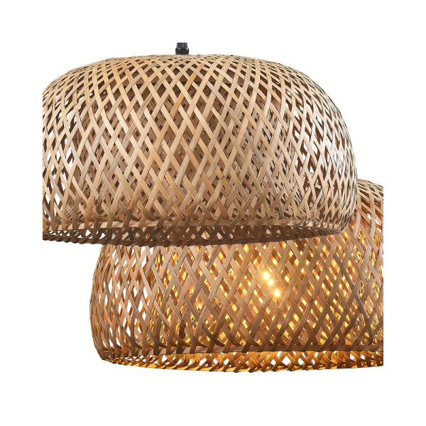 Люстра в стиле бохо, подвесной светильник Goldlux 329110 Korfu E27 1x20W IP20 Бежевый - фото №2