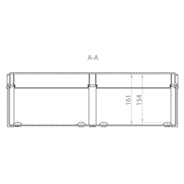 Пластиковая распредкоробка ETI 001102502 SB-64 (540x360x170) IP66 - фото №2