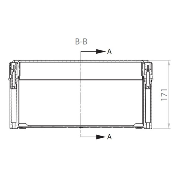 Пластиковая распредкоробка ETI 001102502 SB-64 (540x360x170) IP66 - фото №3