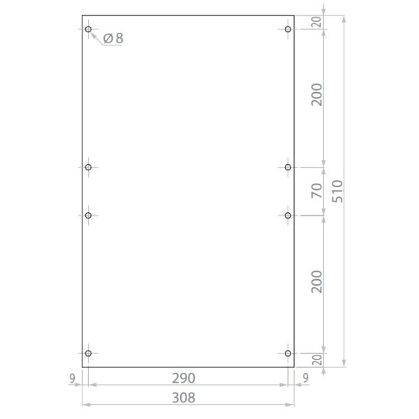 Пластиковая распредкоробка ETI 001102502 SB-64 (540x360x170) IP66 - фото №5