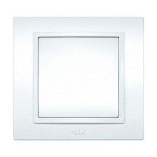 Заглушка ELBI ZENA белая 1кл с рамкой ( 500-010200-299 )