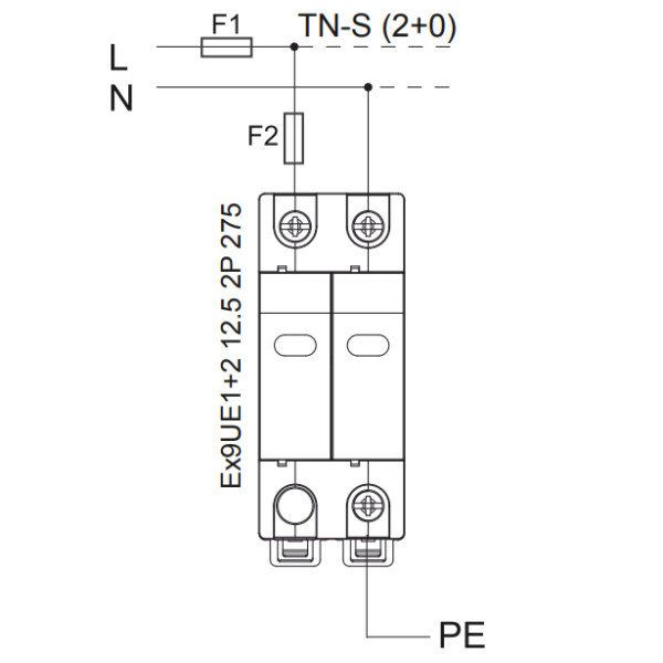 ПЗІП NOARK Ex9UE2 20 2 (C) 40кА 275В AC 2P (103351) - фото №2
