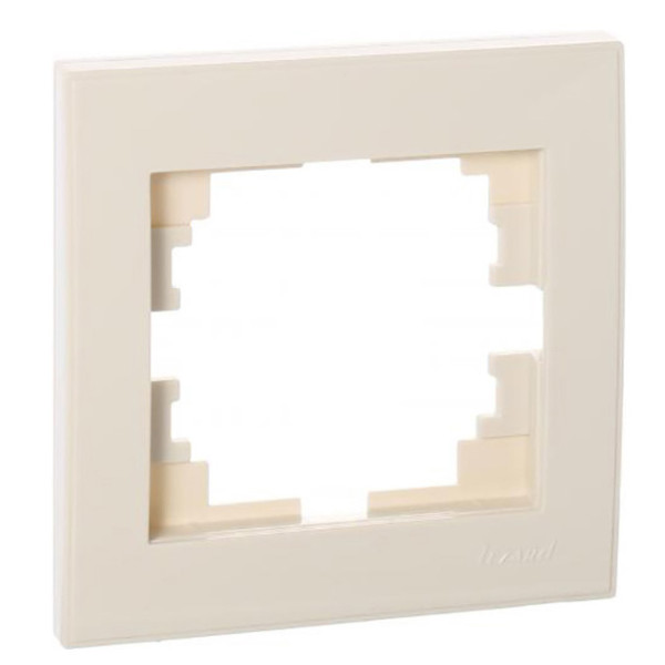 Одинарна рамка Lezard Rain (703-0303-146) (кремова) - фото №1