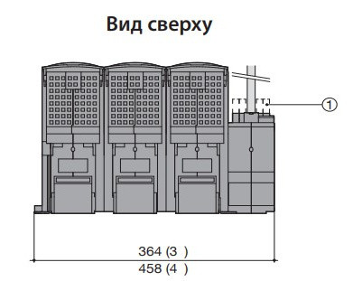 Разъединитель нагрузки ETI 004661804 под предохранители FLBS 630 3P («1-0» NH3 630A) - фото №3