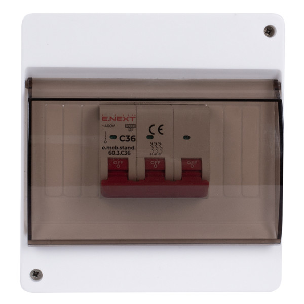 Навісний пластиковий корпус E.Next e.plbox.stand.n.06k 6-модульний (s029113) - фото №1