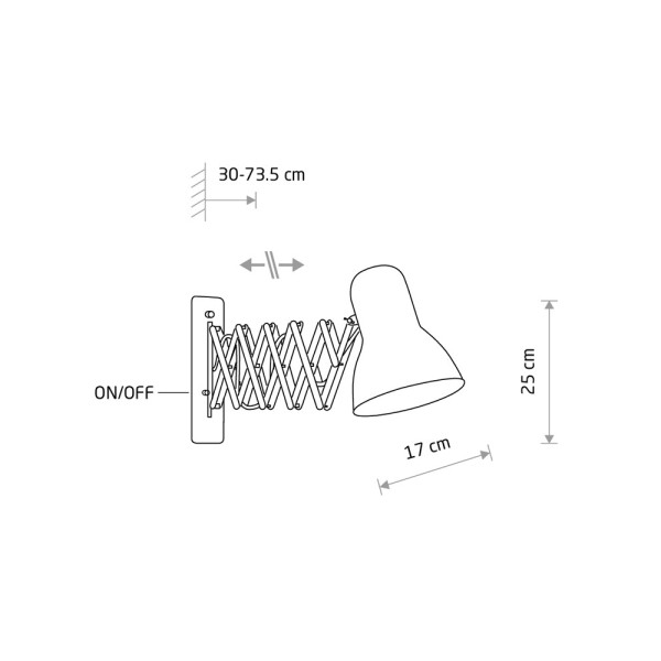 Бра, настінний світильник Nowodvorski 9890 Harmony E27 1x25W IP20 чорний - фото №1