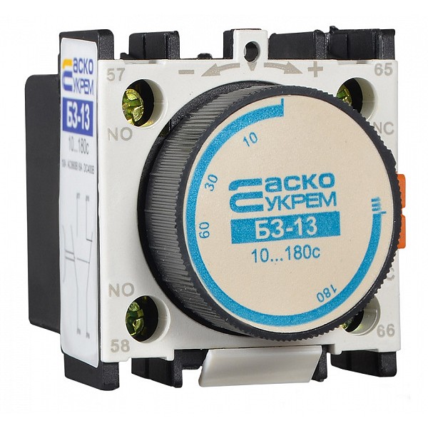 Приставка витримки на вимкнення Аско-Укрем БЗ-13 LA3-DR4 для серій ПМ1...ПМ4 та КМ (A0040050003) - фото №2