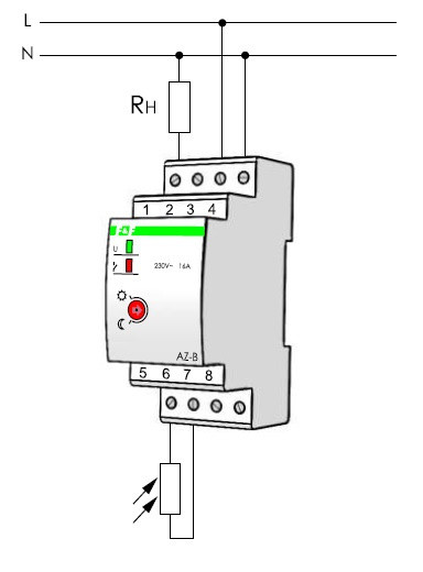 Сутінкове реле F&F AZ-B-PLUS-UNI - фото №4