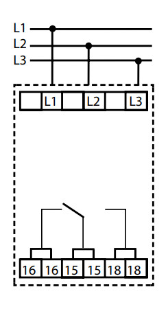 Реле контролю послідовності та випадання фаз HRN-56/575V - фото №1