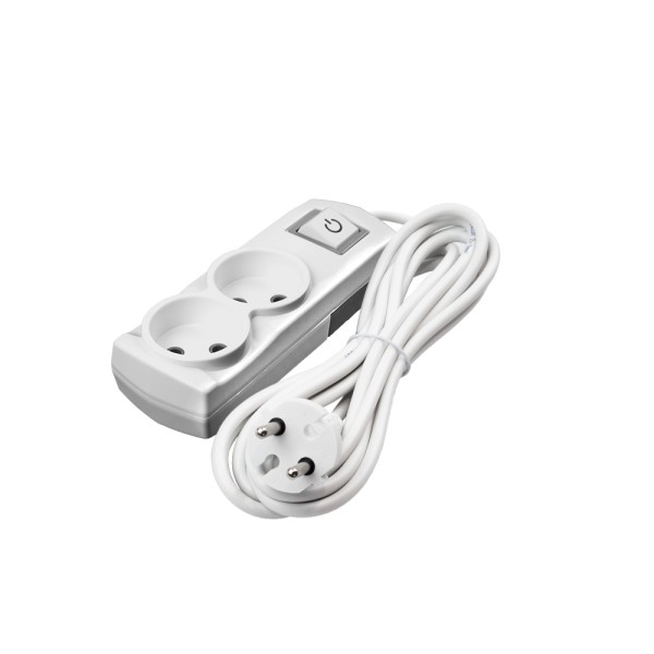 Удлинитель Violux 2р 2м без заземления с выключателем ( 920461 )