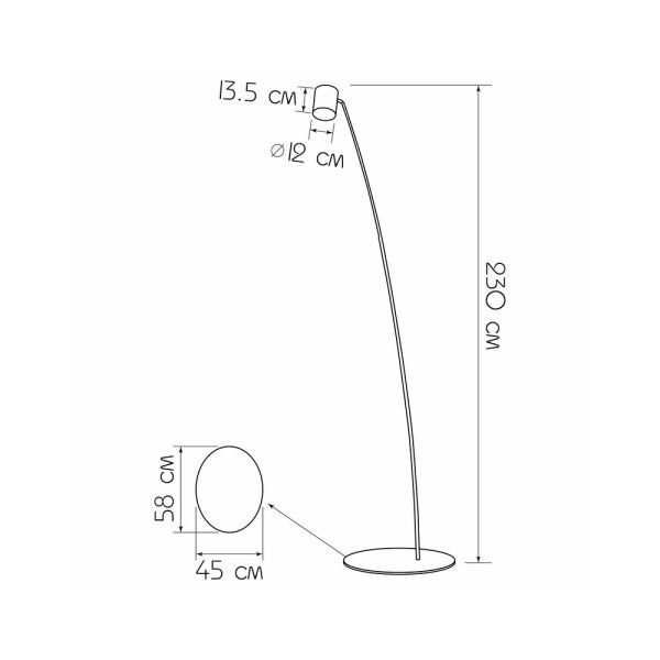 Торшер Imperium Light 4751230.05.05 Bert GU10 1x50W IP20 - фото №2