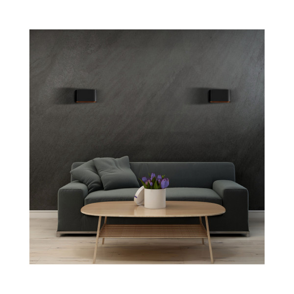 Бра, настінний світильник Goldlux 324412 Elissa G9 1x10W IP20 BK - фото №2