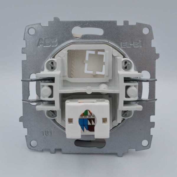 Розетка ELBI ZIRVE Fixline белая телефонная ( 501-000201-221 ) - фото №2