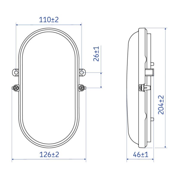 Світильник LED PIN ДББ ELIPSE 12W 5000K IP44 білий ( 134120 ) - фото №5