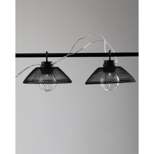 Гирлянда на батарейках Goldlux 312990 Astra LED 2700K IP20 черная - фото №2