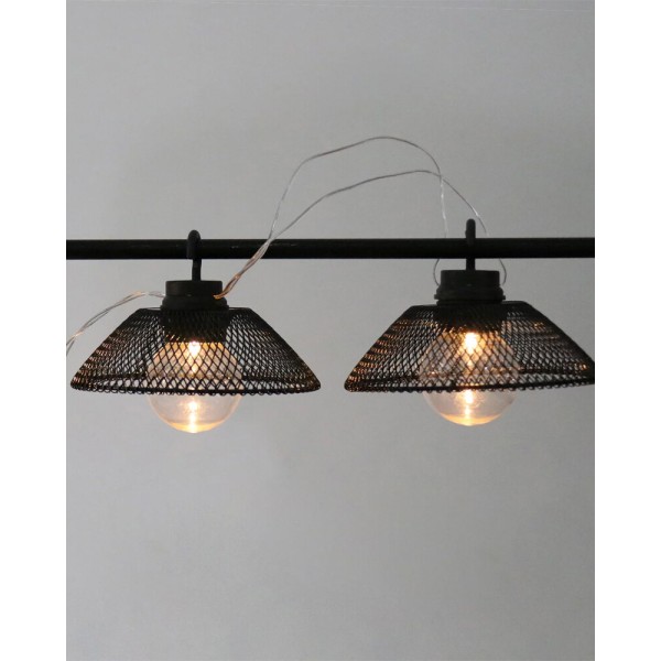 Гирлянда на батарейках Goldlux 312990 Astra LED 2700K IP20 черная - фото №3