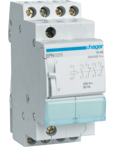Імпульсне реле Hager EPN525 230В/16А 2НО+2НЗ