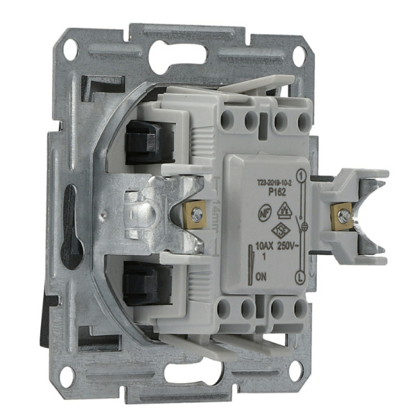 Вимикач із підсвічуванням без рамки антрацит Asfora, EPH1400171 - фото №4