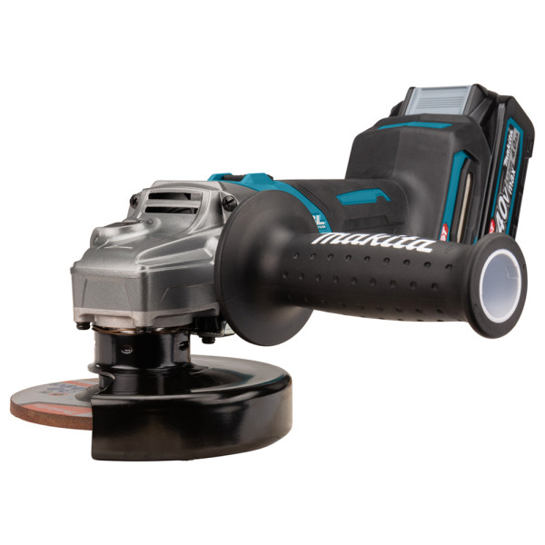 Аккумуляторная угловая шлифмашина Makita GA008GM201 XGT 40В 125мм с аккумуляторами BL4040x2 - фото №2