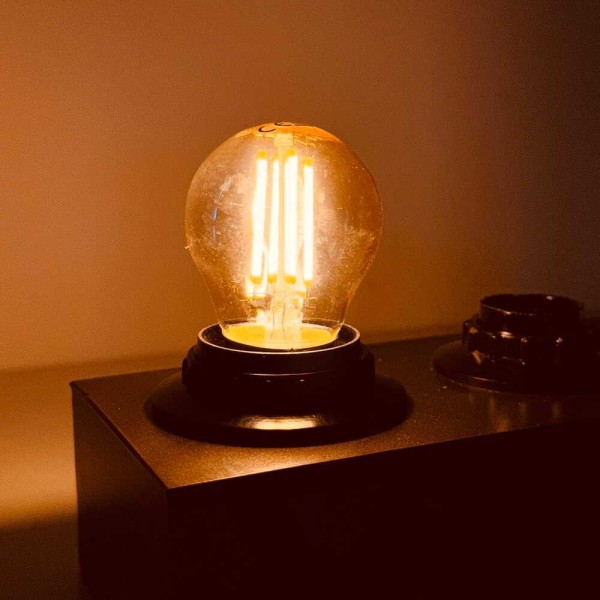 Лампа LED FILAMENT G45 4W E27 2200K VIOLUX ( 832042 ) - фото №2