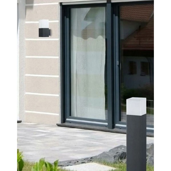 Вуличний світильник Goldlux 304629 New York E27 1x12W IP44 графітовий - фото №2