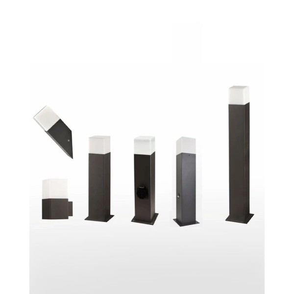 Вуличний світильник Goldlux 304629 New York E27 1x12W IP44 графітовий - фото №3