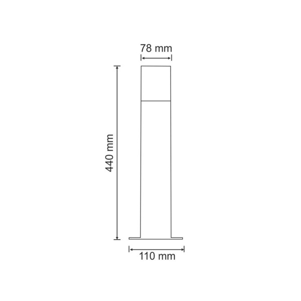 Вуличний світильник Goldlux 304629 New York E27 1x12W IP44 графітовий - фото №4
