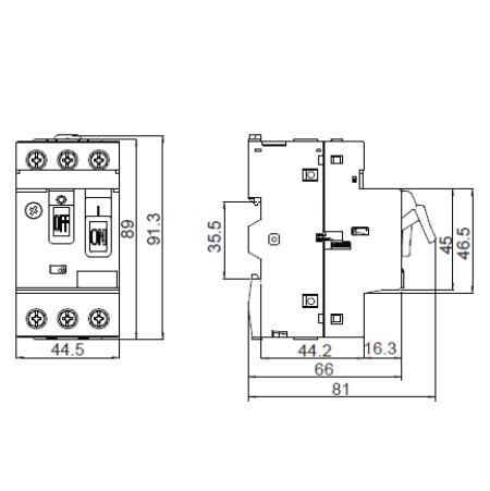 Автомат защиты двигателя NOARK Ex9SN25B 2,5-4A (108947) - фото №1