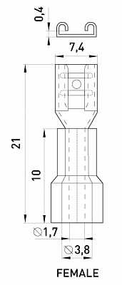 Ізольований наконечник E.Next e.terminal.stand.fdd1.25.250 (s4041006) - фото №1